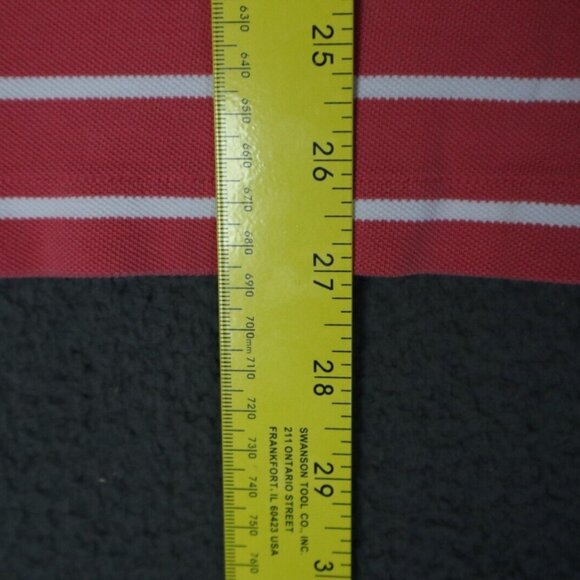 Vineyard Vines Polo Shirt Men's L White Striped Shoulder Patch Collared Cotton - Picture 8 of 9